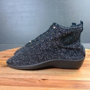 Arcopedico Women's Knit Boots Shock 5 Starry Black Size 9 Comfort‎ Glitter